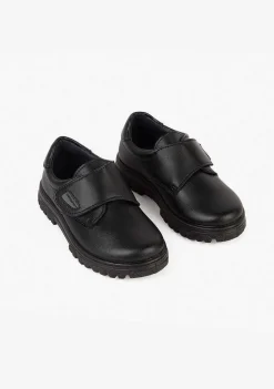 Sapatos De Menino-Conguitos Sapatos Escolares De Couro Lavaveis Com Sola Azul Marinho Para Menino