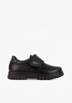 Sapatos De Menino-Conguitos Sapatos Escolares De Couro Lavaveis Com Sola Azul Marinho Para Menino
