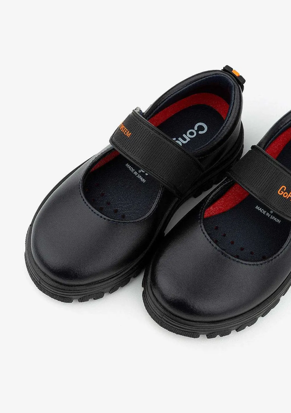 Sapatos De Menina-Conguitos Sapatos Escolares Femininos Do Sistema Goflex Da Marinha