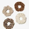 Todos Os Acessórios-Conguitos Scrunchies De Conjunto De Pele Cinza