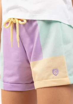 Roupas De Menina-Conguitos Shorts Lisos De Pelucia Multicoloridos Para Meninas