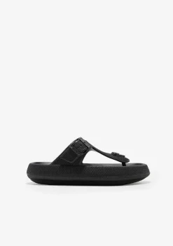 Sapatos De Menina-Conguitos Slides De Fivela Preta