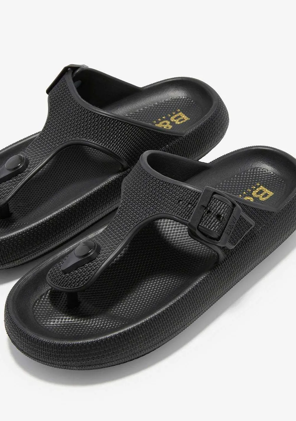 Sapatos De Menina-Conguitos Slides De Fivela Preta