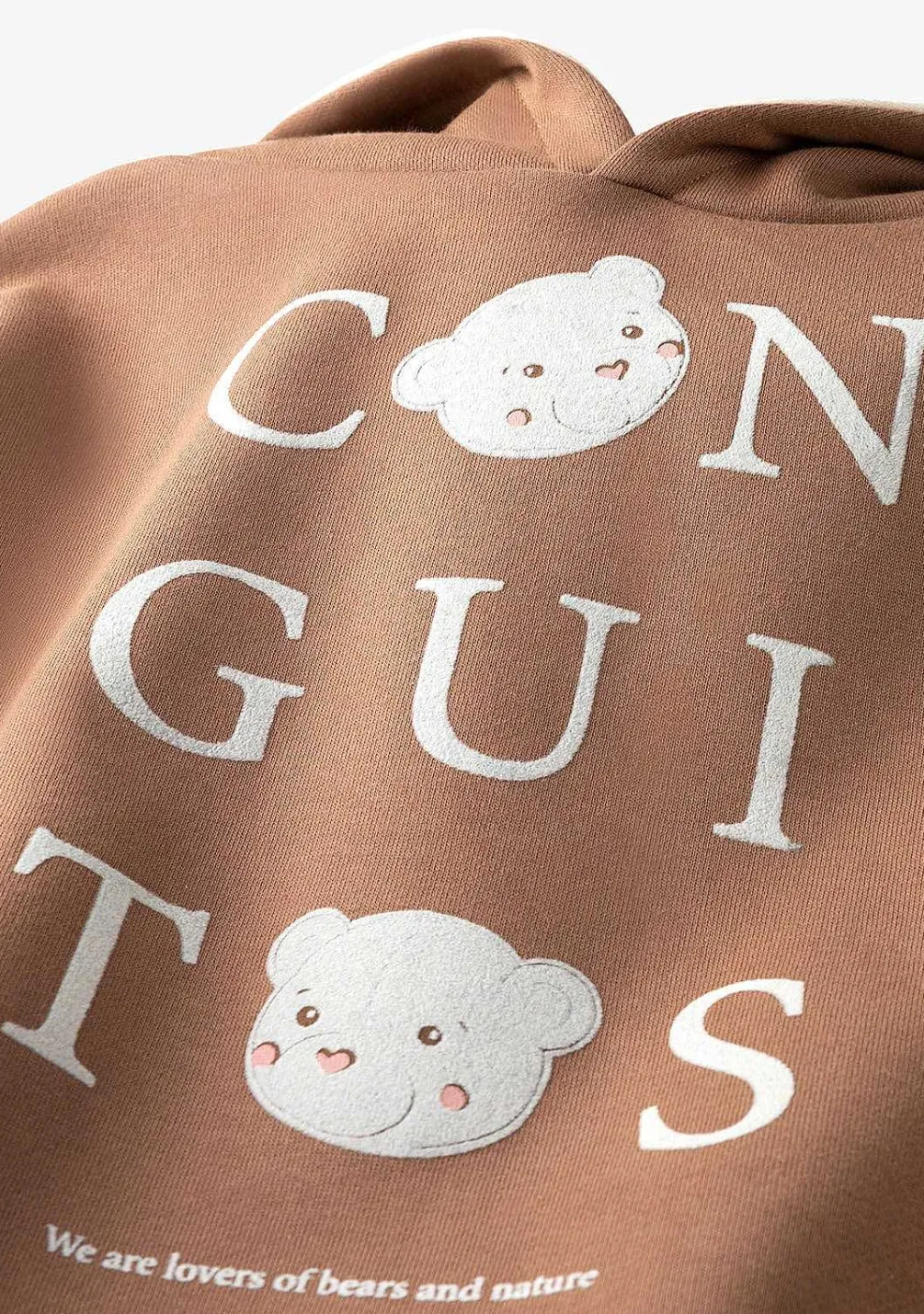 Moletons-Conguitos Sweatshirt Com Capuz Castanho Menina