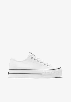 Tênis Casuais-Conguitos Tênis Basico Unissex Branco Lona P&B