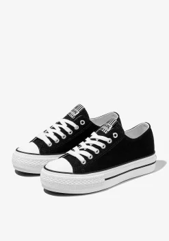 Tênis Casuais-Conguitos Tênis Basico Unissex Preto Lona P&B