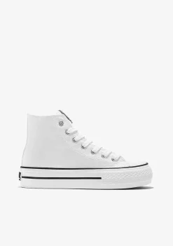 Tênis Casuais-Conguitos Tênis B&W White Hawai Solar Hi-Top