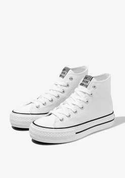 Tênis Casuais-Conguitos Tênis B&W White Hawai Solar Hi-Top