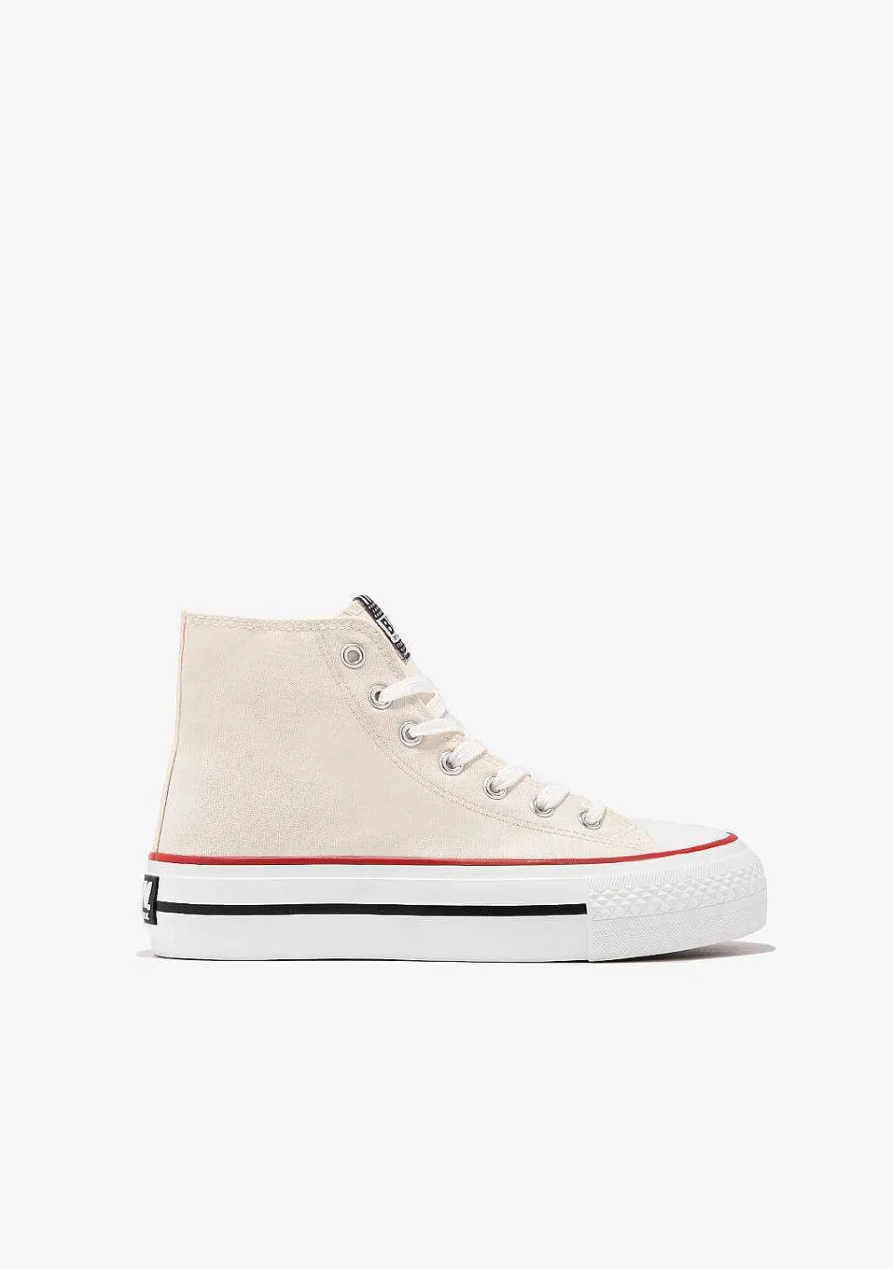 Tênis Casuais-Conguitos Tênis Cano Alto Basico Off White Preto E Branco