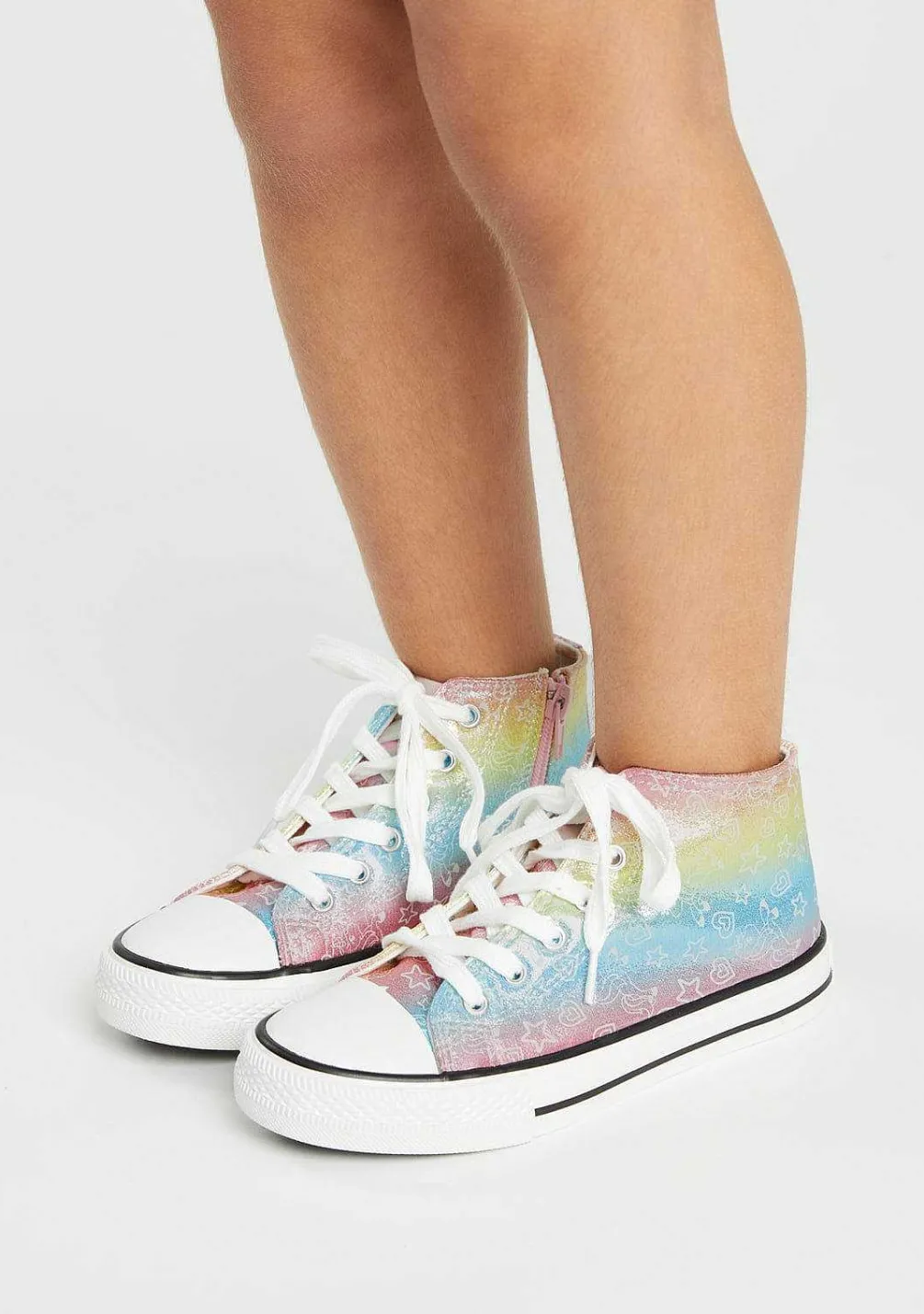 Tênis Casuais-Conguitos Tênis Cano Alto Multicolorido Glow In The Dark