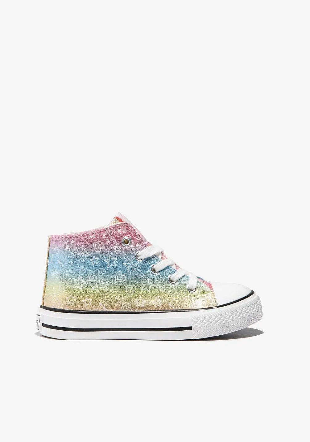 Tênis Casuais-Conguitos Tênis Cano Alto Multicolorido Glow In The Dark
