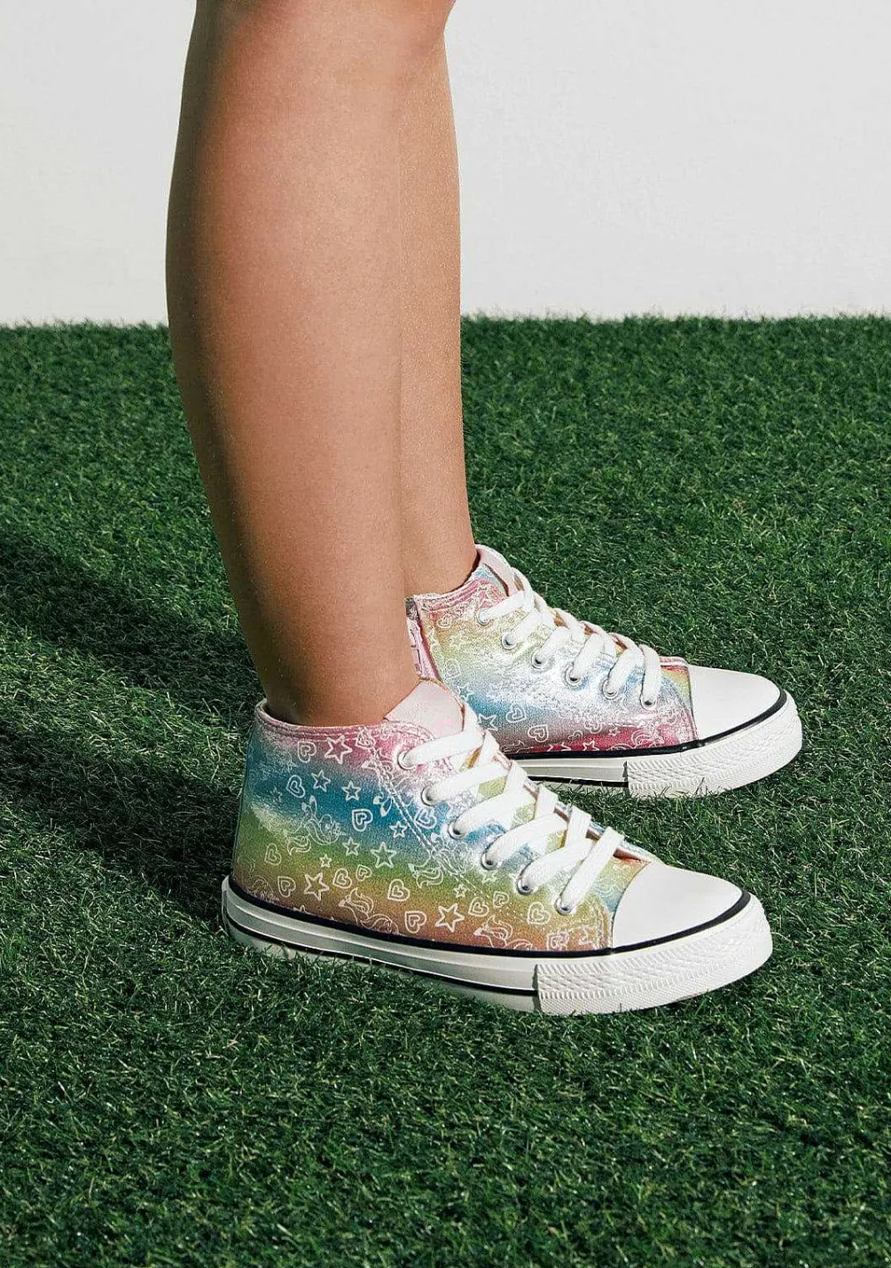 Tênis Casuais-Conguitos Tênis Cano Alto Multicolorido Glow In The Dark