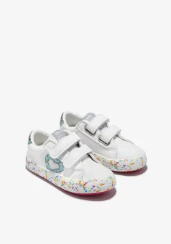 Tênis Casuais-Conguitos Tênis Confetti Glitter Branco Bebé