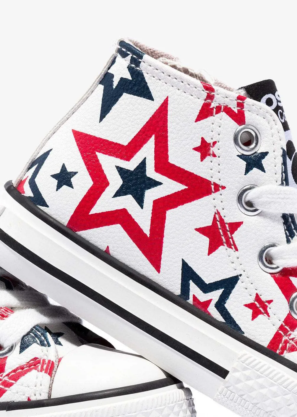 Tênis Casuais-Conguitos Tênis De Cano Alto Baby Stars Branco Napa