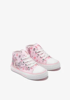 Tênis Casuais-Conguitos Tênis De Cano Alto Rosa Fairy