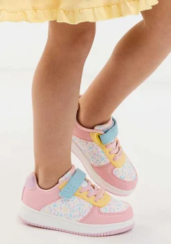 Sapatos De Menina-Conguitos Tênis Elastico Leopardo Multicolor