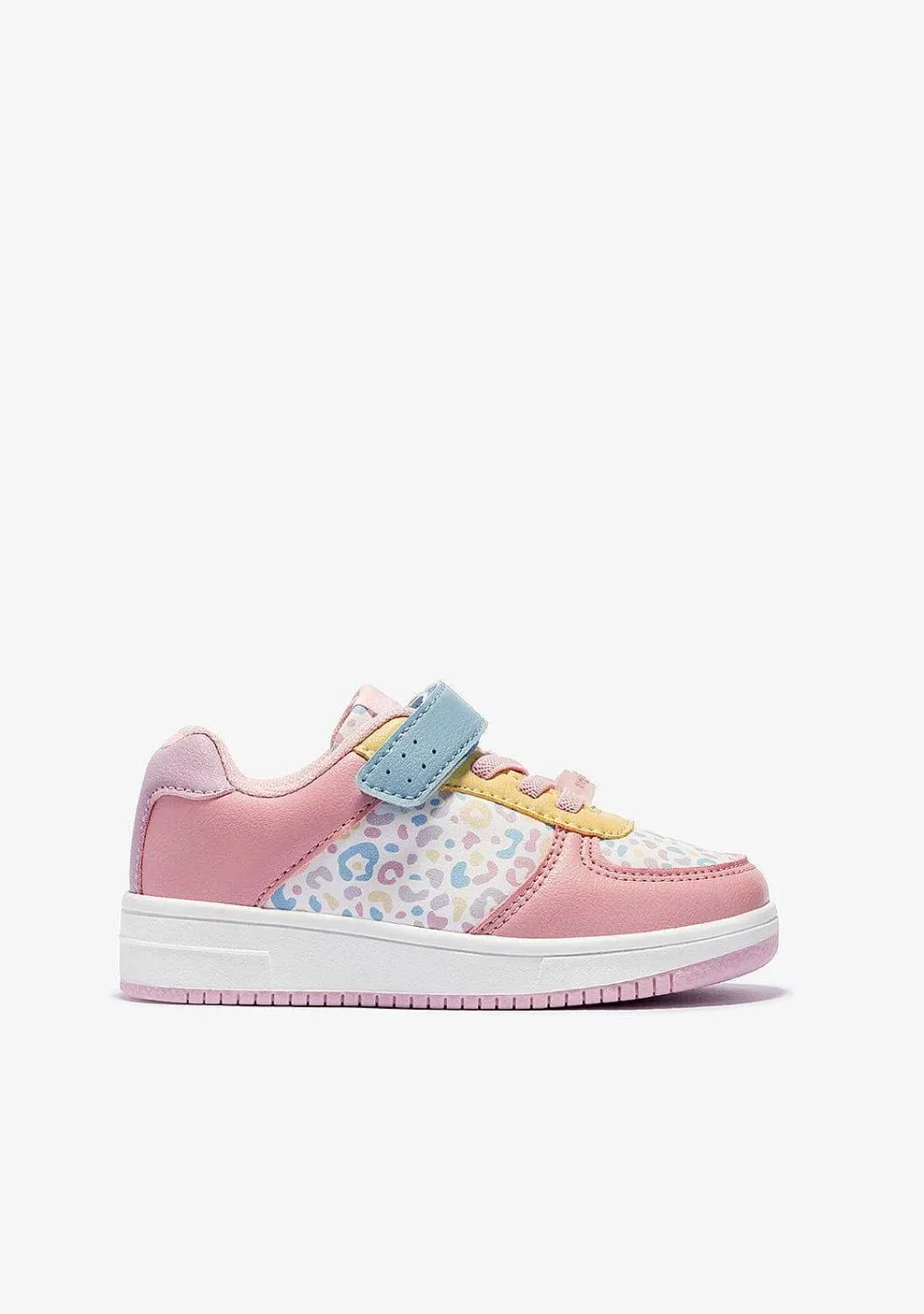 Sapatos De Menina-Conguitos Tênis Elastico Leopardo Multicolor