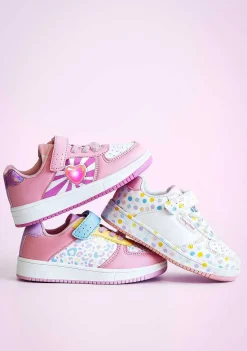 Sapatos De Menina-Conguitos Tênis Elastico Leopardo Multicolor