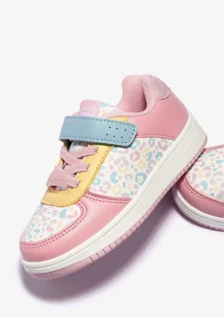 Sapatos De Menina-Conguitos Tênis Elastico Leopardo Multicolor
