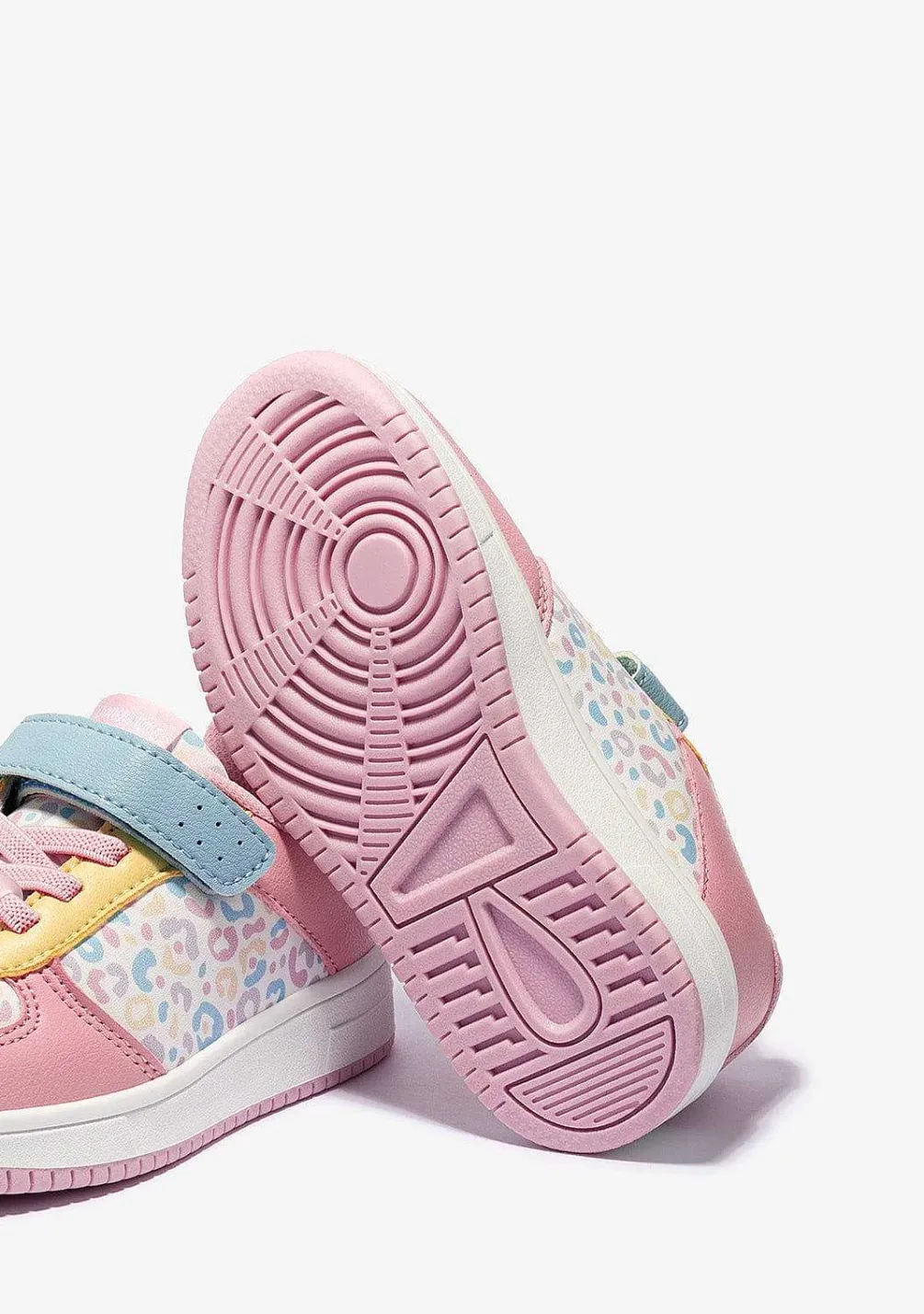 Sapatos De Menina-Conguitos Tênis Elastico Leopardo Multicolor