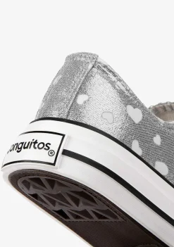 Tênis Casuais-Conguitos Tênis Feminino Prateado Que Brilha No Escuro
