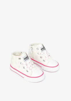 Tênis Casuais-Conguitos Tênis Hi-Top Branco Luz Solar Para Bebé