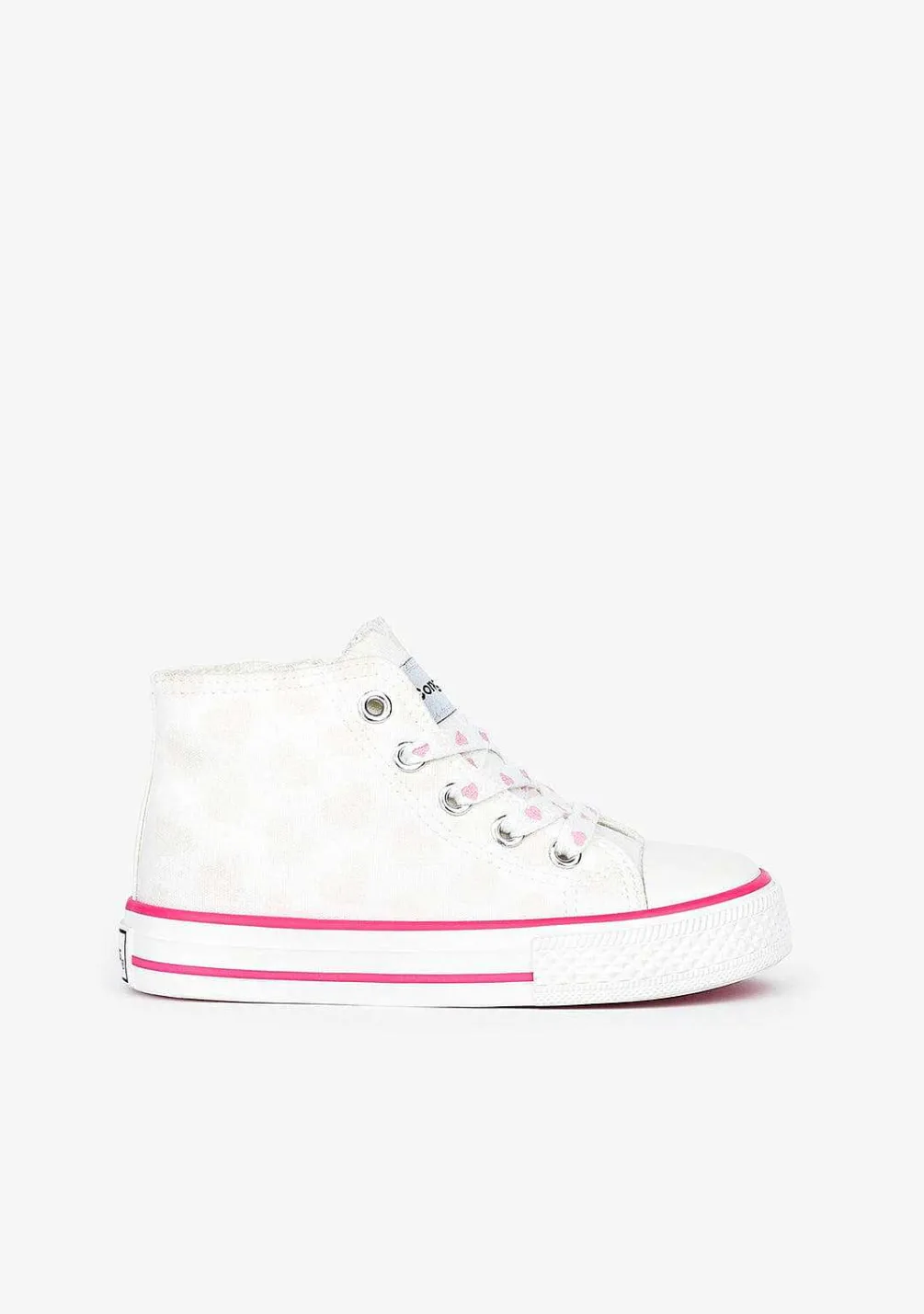Tênis Casuais-Conguitos Tênis Hi-Top Feminino Branco Luz Solar
