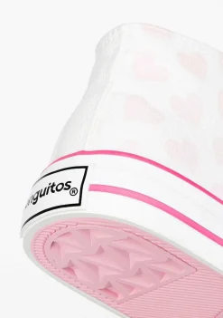Tênis Casuais-Conguitos Tênis Hi-Top Feminino Branco Luz Solar