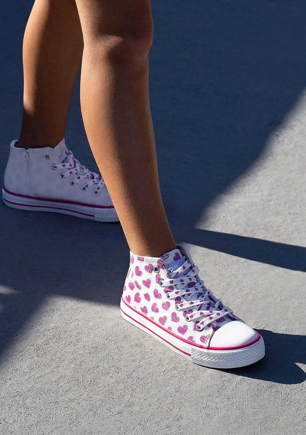 Tênis Casuais-Conguitos Tênis Hi-Top Feminino Branco Luz Solar