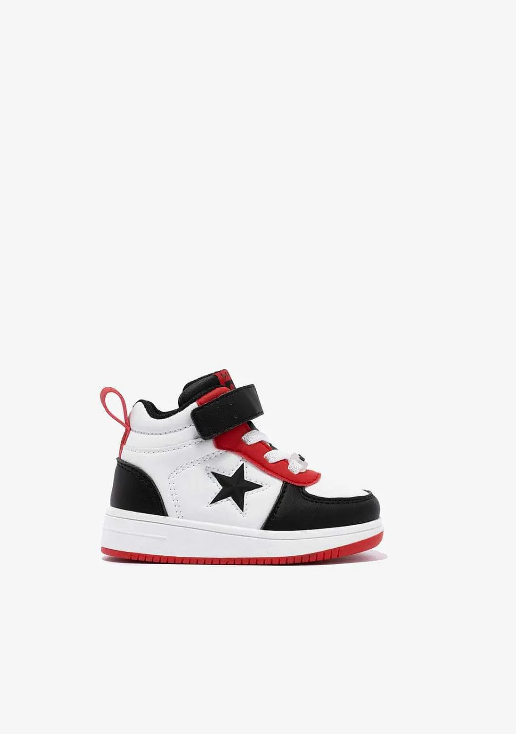 Tênis Com Luzes-Conguitos Tênis Hi-Top Star Preto Com Luzes Para Bebé