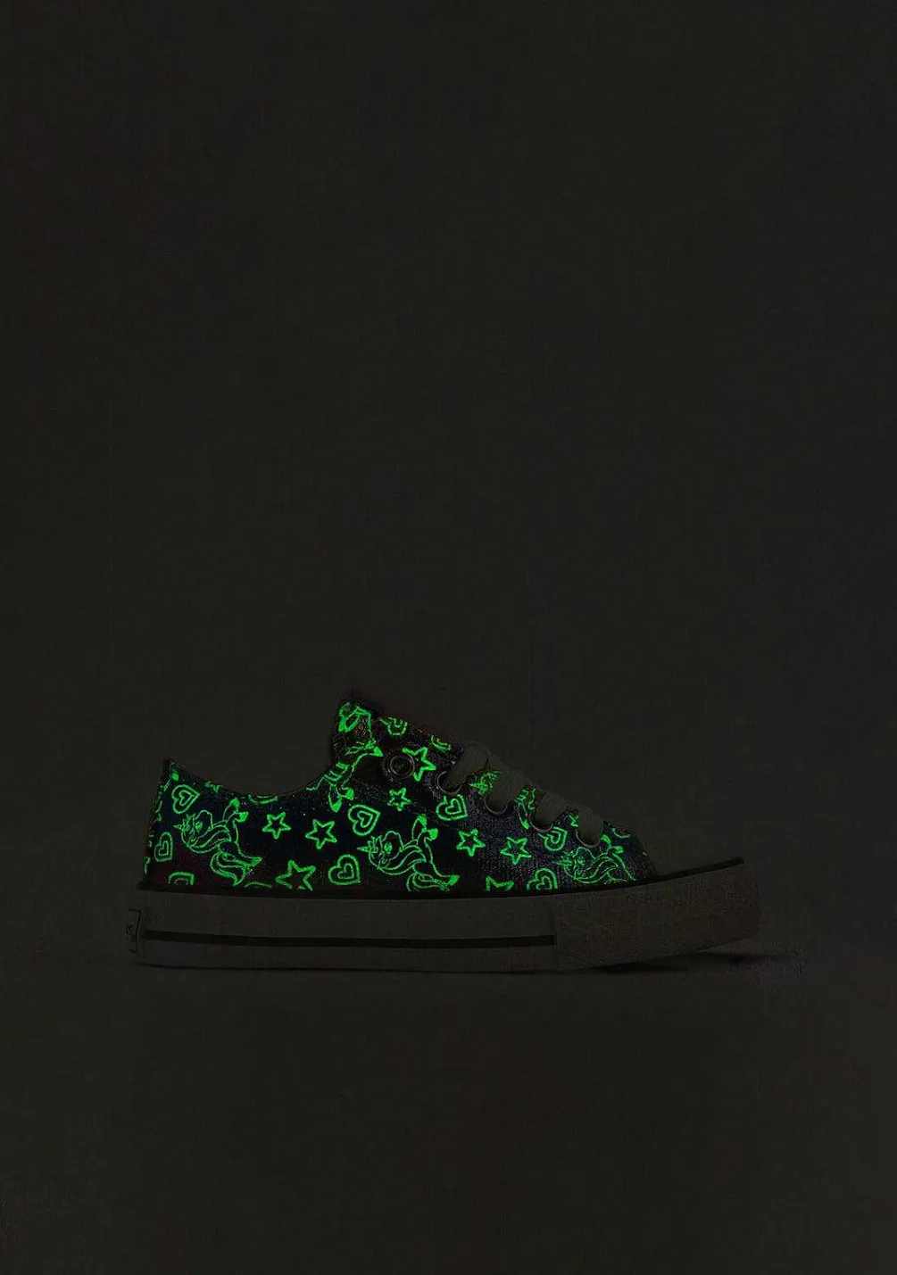 Sapatos De Menina-Conguitos Tênis Multicoloridos Que Brilham No Escuro