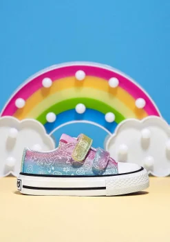 Sapatos De Menina-Conguitos Tênis Multicor Glow In The Dark Para Bebé
