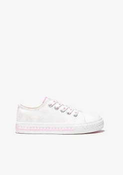 Tênis Casuais-Conguitos Tênis Solar Branco Feminino Em Lona