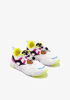 Sapatos De Menina-Conguitos Tênis Trail Branco P&B