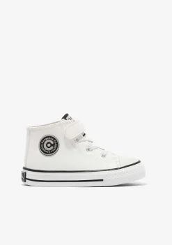 Tênis Casuais-Conguitos Tênis Unissex Branco Aderente Com Tira Hi-Top Napa