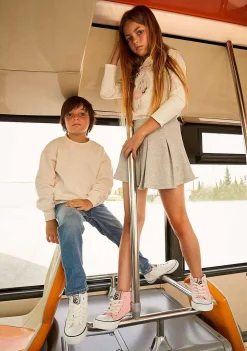 Tênis Casuais-Conguitos Tênis Unissex Com Logo Branco Hi-Top Napa