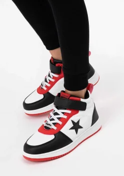 Tênis Com Luzes-Conguitos Tênis Unissex Preto Com Luzes Star Hi-Top