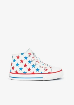 Tênis Casuais-Conguitos Tênis Unissex Stars Canvas Hi-Top