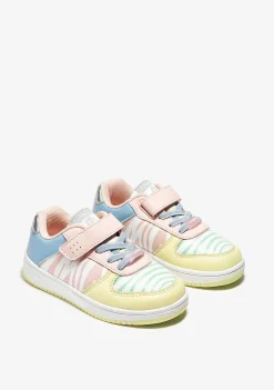 Tênis Casuais-Conguitos Tênis Zebra Multicor De Menina Napa
