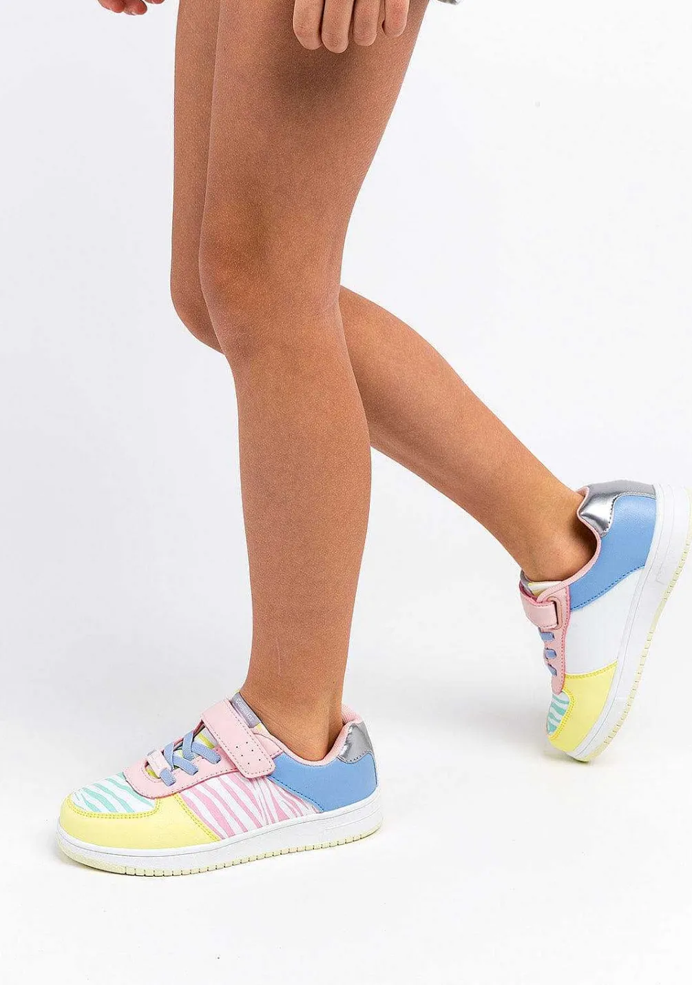 Tênis Casuais-Conguitos Tênis Zebra Multicor De Menina Napa
