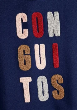 Vestido Moletom-Conguitos Vestido Moletom Azul Marinho Menina